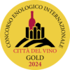 Citta Del Vino Gold 300x300 1 - CELENOCabernet Sauvignon D.O.C. Cabernet Sauvignon  CELENO Uve: Cabernet Sauvignon 100% Zona di Produzione: Ponte dell’Olio - Val Nure